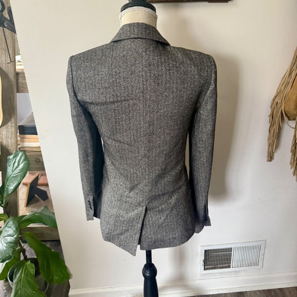 ZADIG & VOLTAIRE Wool Silk Metallic Interwoven Blazer 36 / S - Picture 4 of 8